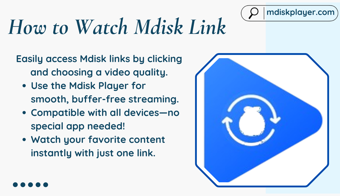How to Watch Mdisk Link