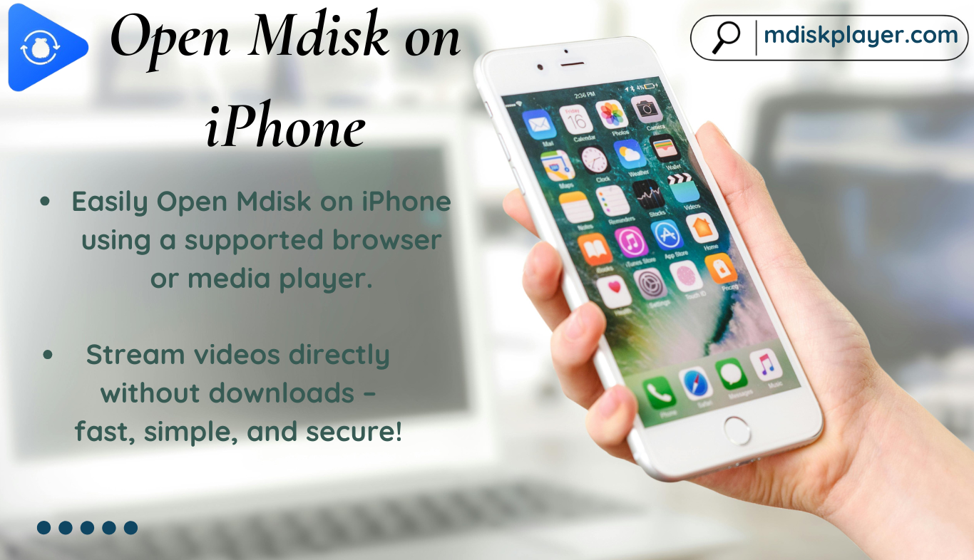 Open Mdisk on iPhone